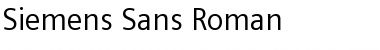 Download Siemens Sans Roman Font