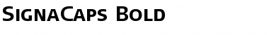 Download SignaCaps-Bold Regular Font