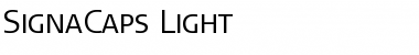 Download SignaCaps-Light Regular Font