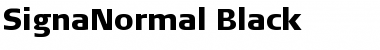 Download SignaNormal-Black Regular Font
