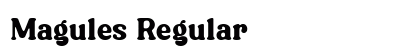 Magules Regular preview