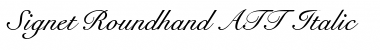 Download Signet Roundhand Italic Font