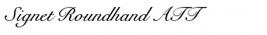 Download Signet Roundhand ATT Regular Font