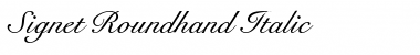 Download Signet Roundhand Italic Font