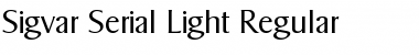 Download Sigvar-Serial-Light Regular Font