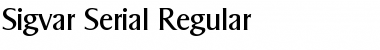 Download Sigvar-Serial Regular Font