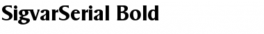 Download SigvarSerial Bold Font