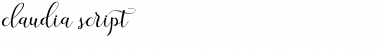 Download claudia Font