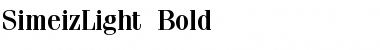 Download SimeizLight Bold Font