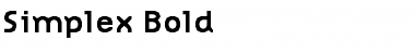 Download Simplex Bold Font