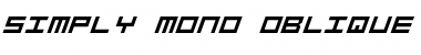 Download Simply Mono Oblique Regular Font
