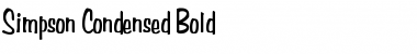 Download Simpson Condensed Bold Font