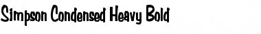 Download Simpson Condensed Heavy Bold Font
