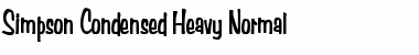 Download Simpson Condensed Heavy Normal Font