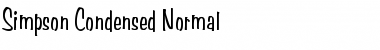 Download Simpson Condensed Normal Font