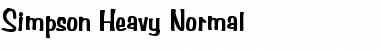 Download Simpson Heavy Normal Font