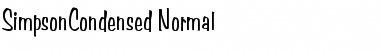 Download SimpsonCondensed Normal Font