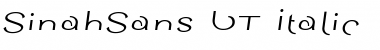 Download SinahSans LT Italic Font