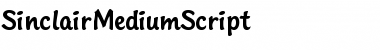 Download SinclairMediumScript Regular Font