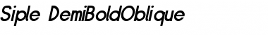 Download Siple DemiBoldOblique Font