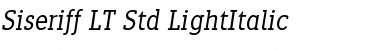 Download Siseriff LT Std LightItalic Regular Font