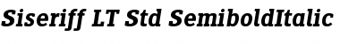 Download Siseriff LT Std SemiboldItalic Regular Font