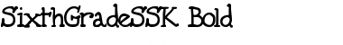 Download SixthGradeSSK Bold Font