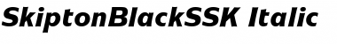 Download SkiptonBlackSSK Italic Font