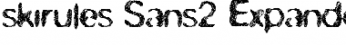 Download skirules-Sans2 Expanded Medium Font