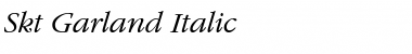 Download Skt Garland Italic Font