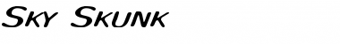 Download Sky Skunk Regular Font