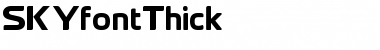 Download SKYfontThick Font