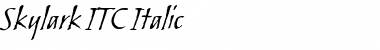 Download Skylark ITC Italic Font