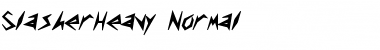 Download SlasherHeavy Normal Font