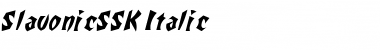 Download SlavonicSSK Italic Font