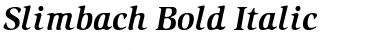 Download Slimbach Bold Italic Font