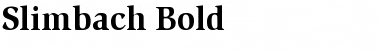 Download Slimbach Bold Font