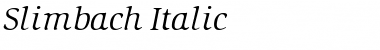 Download Slimbach Italic Font