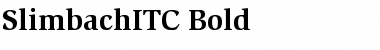 Download SlimbachITC Bold Font