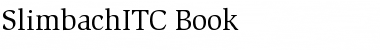 Download SlimbachITC Book Font