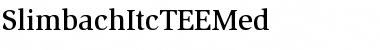 Download SlimbachItcTEEMed Regular Font