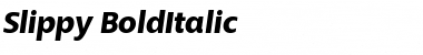 Download Slippy Italic Font
