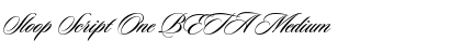 Download Sloop Script One BETA Medium Font