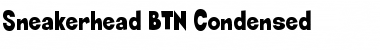Download Sneakerhead BTN Condensed Regular Font