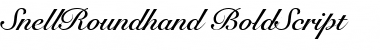 Download SnellRoundhand BoldScript Font