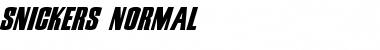 Download Snickers Normal Font