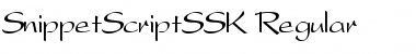 Download SnippetScriptSSK Regular Font