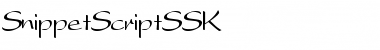 Download SnippetScriptSSK Regular Font