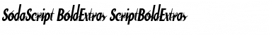 Download SodaScript BoldExtras ScriptBoldExtras Font