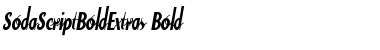 Download SodaScriptBoldExtras Bold Font